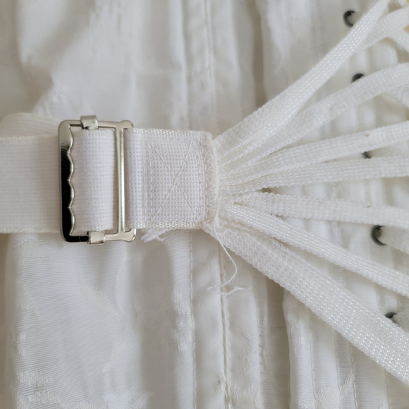 Vintage Sears Fan Corsette Gorgeous Lace Up Waist Trainer Support Cosplay - Picture 15 of 16